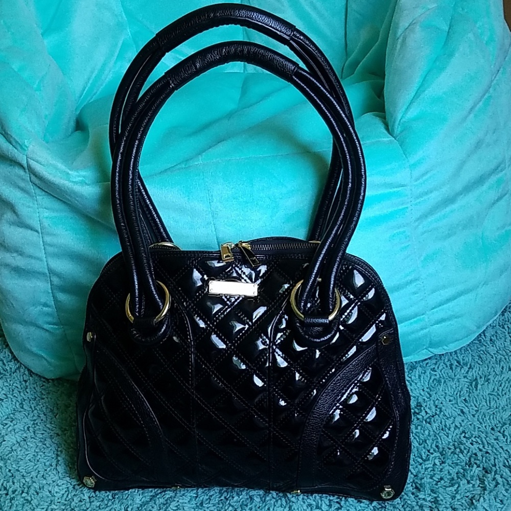 Gianni bini quilted black handbag